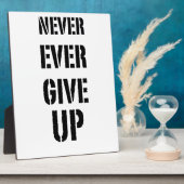 Niemals aufgeben fotoplatte (Seite)