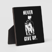 Niemals aufgeben - Gym-Motivation trainieren Fotoplatte (Vorderseite)