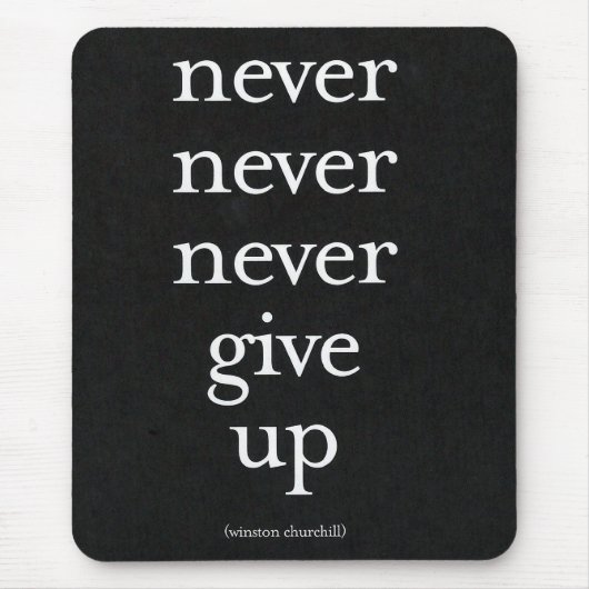 Niemals aufgeben mousepad (Vorne)