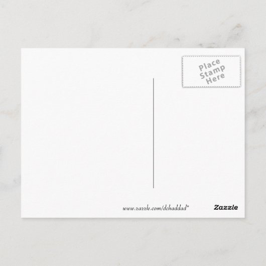 Niemals aufgeben postkarte (Rückseite)