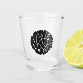 niemals aufgeben schnapsglas