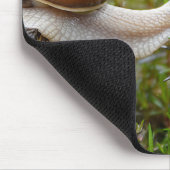 NIEMALS AUFGEBEN - Schneckenausgabe Mousepad (Ecke)