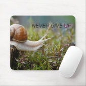 NIEMALS AUFGEBEN - Schneckenausgabe Mousepad (Mit Mouse)