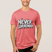 Niemals Aufgeben Tri-Blend Shirt (Vorderseite)