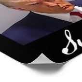 Niemals Aufgeben Trump Mug Shot  Poster (Ecke)