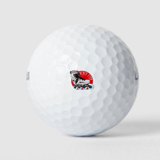 Niemals aufhören golfball (Vorderseite)