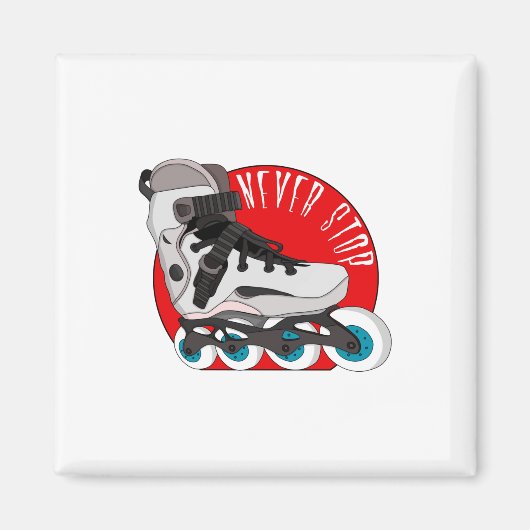 Niemals aufhören magnet (Vorne)