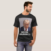 niemals aufrecht (schwarze oder dunkle Hintergründ T-Shirt (Vorne ganz)