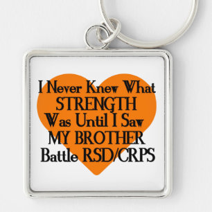 Niemals bekannt Stärke/Herz/Bruder...RSD/CRPS Schlüsselanhänger