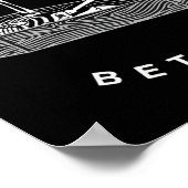 Niemals besser Schädelskelett im SargHalloweenhain Poster (Ecke)