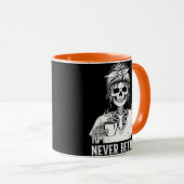 Niemals besser Skeleton Funny Halloween Tasse (VorderseiteRechts)