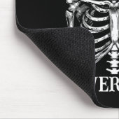Niemals besser Skeleton Funny Skull Halloween Frau Mousepad (Ecke)
