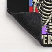 Niemals besser Skeleton Retro Funny Halloween Men Mousepad (Ecke)