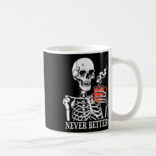 Niemals besser Skeleton trinken Kaffeehaus Pa Kaffeetasse