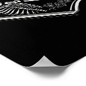 Niemals besser Skelettcoffin feine Hand Schild Hal (Ecke)