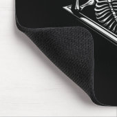 Niemals besser Skelettcoffin feine Hand Schild Hal Mousepad (Ecke)