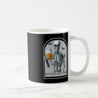 Niemals besser Skeletthaupferd für W Kaffeetasse