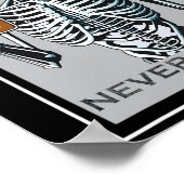 Niemals besser Skelettspinner Skull Halloween für  Poster (Ecke)