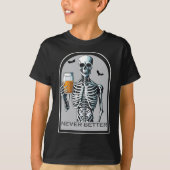 Niemals besser Skelettspinner Skull Halloween für T-Shirt (Vorderseite)