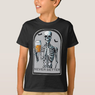 Niemals besser Skelettspinner Skull Halloween für  T-Shirt