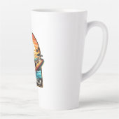 Niemals besser - Skelettsurfing Sunset Wave Milchtasse (Rechts)