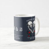 Niemals besser Skull Couple Gothic Wedding Engagem Kaffeetasse (VorderseiteRechts)