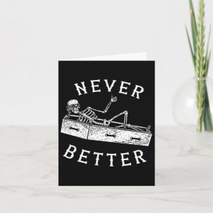 Niemals besser Spaß Skeleton Halloween Kostüme Män Karte