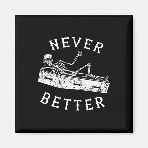Niemals besser Spaß Skeleton Halloween Kostüme Män Magnet