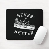 Niemals besser Spaß Skeleton Halloween Kostüme Män Mousepad (Mit Mouse)