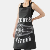 Niemals besser Tote im Skeletton Halloween Schürze (InSitu)