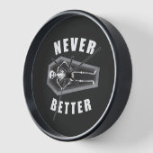 Niemals besser Tote im Skeletton Halloween Uhr (Winkel)