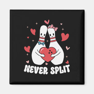 Niemals Bowling Pins Valentinstag Paare Cute Ma Magnet