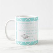 Niemals Chaos mit South Women Aqua Custom Kaffeetasse (Links)