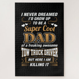 Niemals Dream Super Cool Vater Truck Driver Puzzle