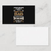 Niemals Dream Super Cool Vater Truck Driver Visitenkarte (Vorne/Hinten)