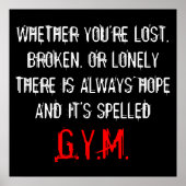 NIEMALS DRUCKEN POSTER (Vorne)