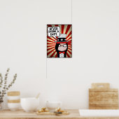 Niemals ein Baby - Poster (Küche)