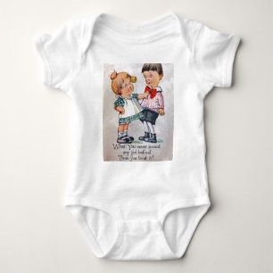 Niemals ein Mädchen geküsst? Baby Strampler