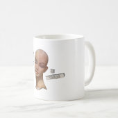 niemals eine Mannequin-TASSE Kaffeetasse (VorderseiteRechts)