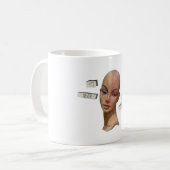 niemals eine Mannequin-TASSE Kaffeetasse (Vorderseite Links)
