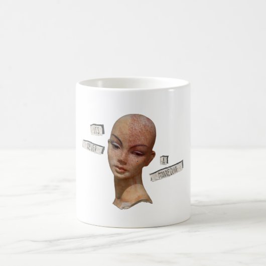 niemals eine Mannequin-TASSE Kaffeetasse (Mittel)