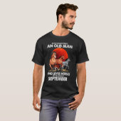 Niemals einen alten Mann unterschätzen, der Pferde T-Shirt (Vorne ganz)