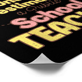 Niemals einen Lehrer an einer öffentlichen Schule Poster (Ecke)