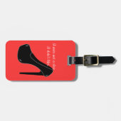 Niemals einen Schuhputze getroffen Gepäckanhänger (Vorderseite horizontal)