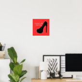 Niemals einen Schuhputze getroffen Poster (Heimbüro)