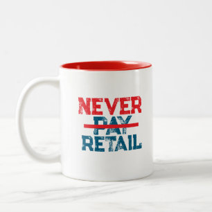 Niemals Einzelhandelspreise Zahlen – Mutiges Käufe Zweifarbige Tasse