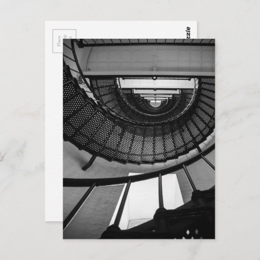 Niemals endende Spirale Postkarte (Vorne/Hinten)