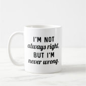 Niemals falsch kaffeetasse (Links)