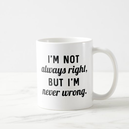 Niemals falsch kaffeetasse (Rechts)
