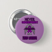 Niemals.. Fibro Krieger Button (Vorne & Hinten)